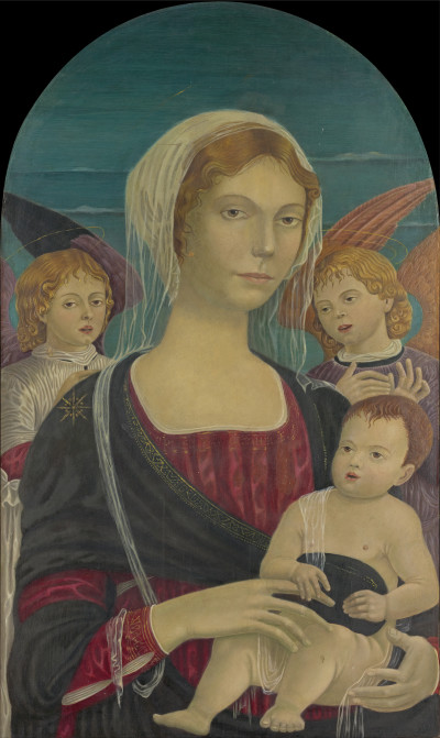 Madonna col bambino, naar Matteo di Giovanni 1435-1495 Siena